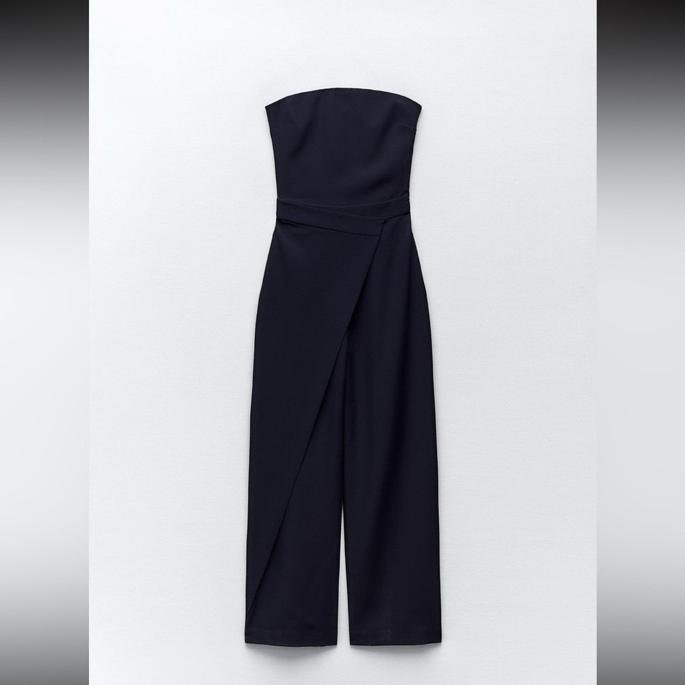 Zara Women’s Long Sarong Strapless Pants Jumpsuit